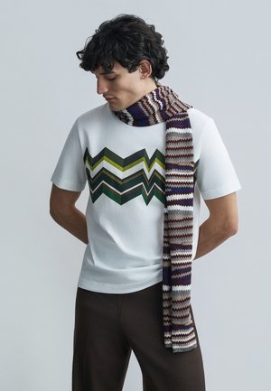 SHORT SLEEVE - Μπλουζάκι με στάμπα - white/green tones