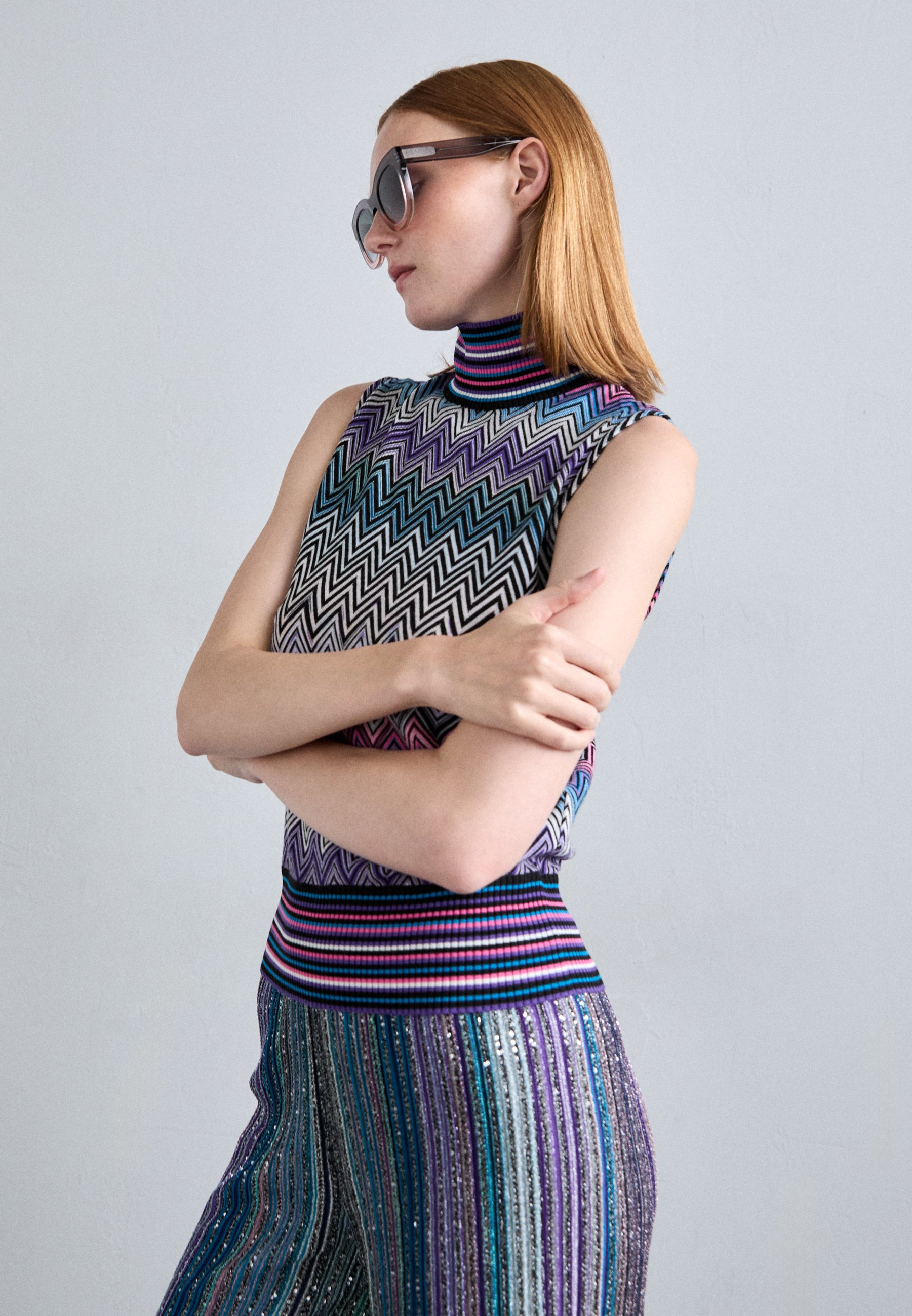 Missoni Top - multicolor/purple/turquoise/pink/multi