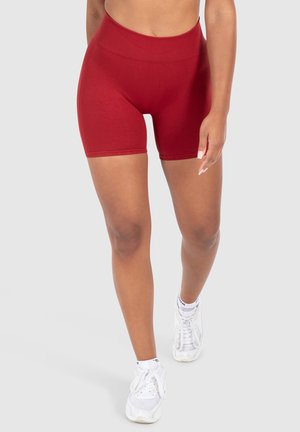 Smilodox CETRINA SEAMLESS SCRUNCH - Leggings - dunkel rot