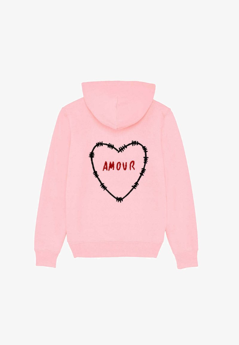 Mira Paris AMOUR EMBROIDERY UNISEX - Hoodie - pink