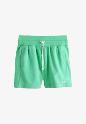 Menta zöld húzózsinóros rövidnadrág bordázott derékpánttal, oldalzsebekkel és kis "self." logóval a bal alsó lábszárnál.