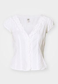 RIA RUFFLE BLOUSE - Blūze - white