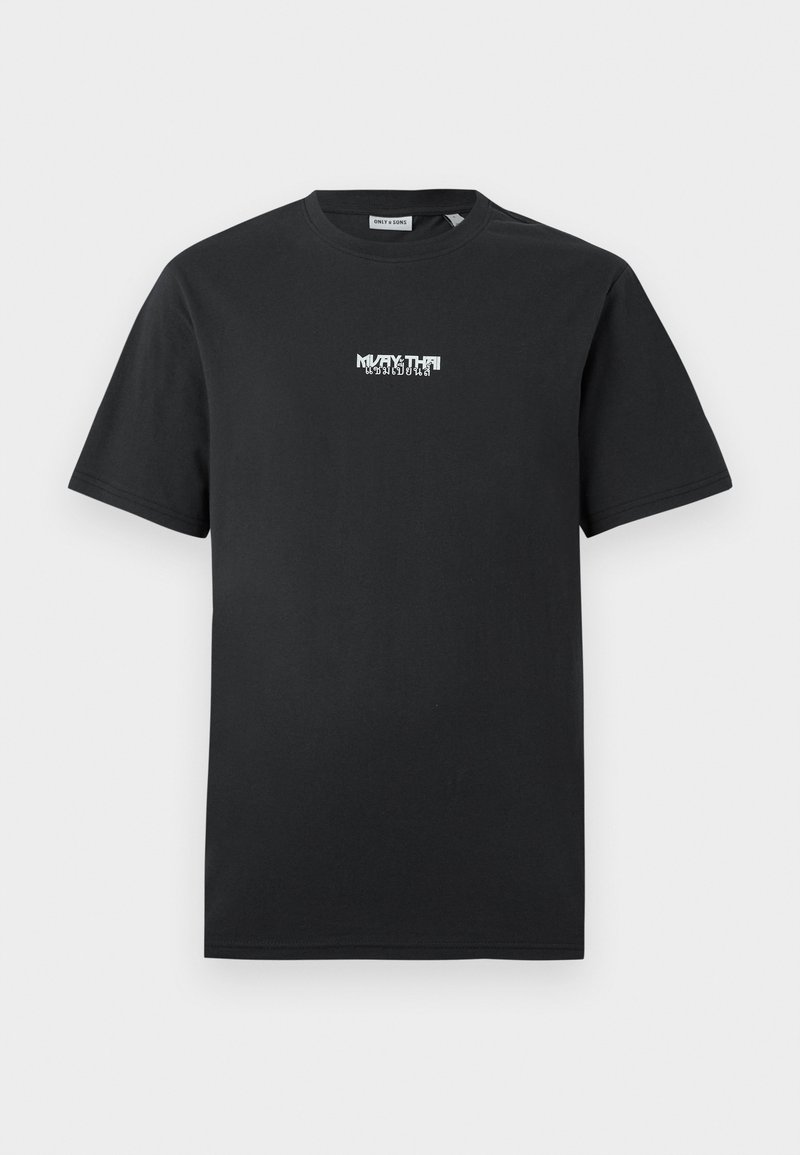 Only & Sons T-shirt print zwart