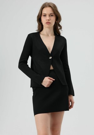 SINGLE BUTTON - Blazer - black