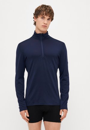 MEN HALF ZIP - Unterhemd/-shirt - midnight navy