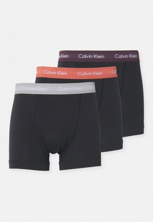 Calvin Klein Underwear TRUNK 3 PACK COTTON STRETCH - Uske bokserice - rock ridge/fudge/bruchetta