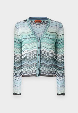 BUTTONED CARDIGAN - Kardigán - turquoise