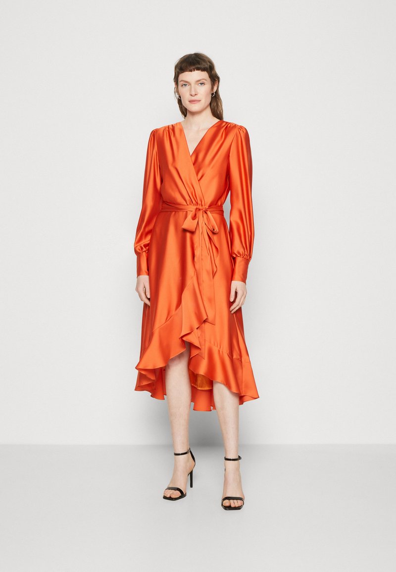 Swing Cocktail dress / Party dress burned orange/orange Zalando.ie