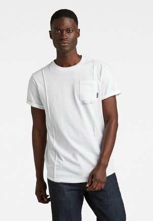 LASH POCKET BACK GRAPHIC - T-shirt con stampa - white