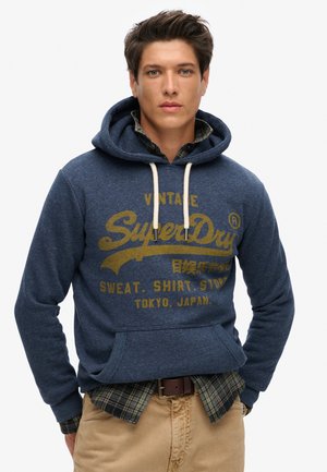 CLASSIC VINTAGE LOGO GRAPHIC - Kapuzenpullover - vintage navy marl