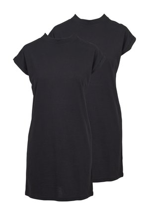 Urban Classics, LADIES TURTLE EXTENDED SHOULDER DRESS 2-PACK - Robe en jersey - black black