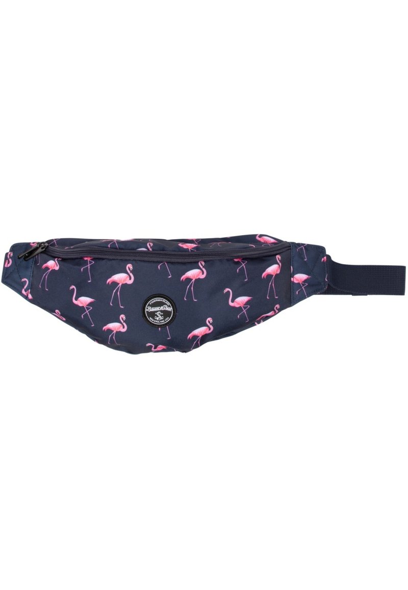 Blount & Pool HAWAII WAIST - Vyölaukku - navy flamingo