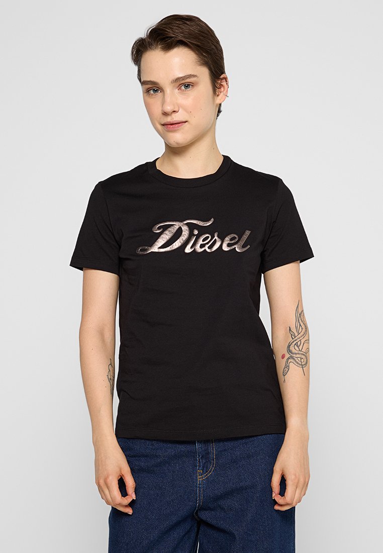 Diesel T-shirt print zwart Diesel T-shirt print zwart