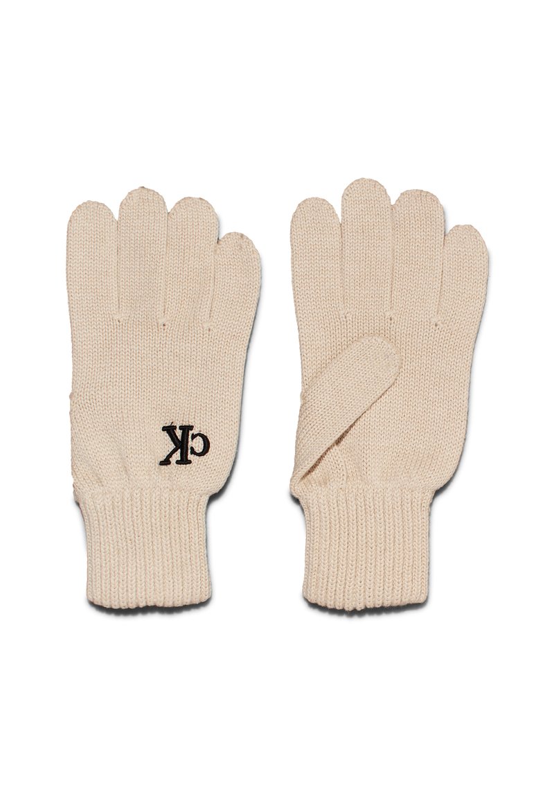 Calvin Klein Jeans SEASONAL POM POM GLOVES - Guanti - birch
