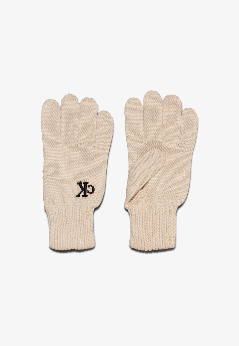 Calvin Klein Jeans SEASONAL POM POM GLOVES - Guanti - birch