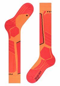 FALKE SK2 Skiing medium cushioning - Calzettoni - flash orange