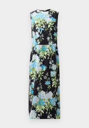 MOSCHINO ALL OVER SWEET WILLIAMS PRINT DRESS - Day dress - black