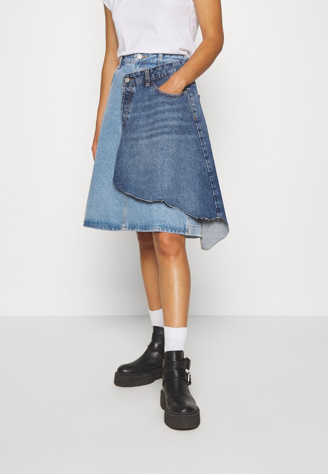 TOBY SKIRT - Denim skirt - light blue denim