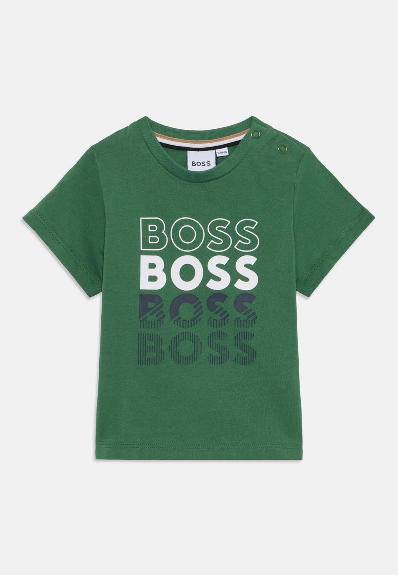 Boss T-shirt print groen Boss T-shirt print groen