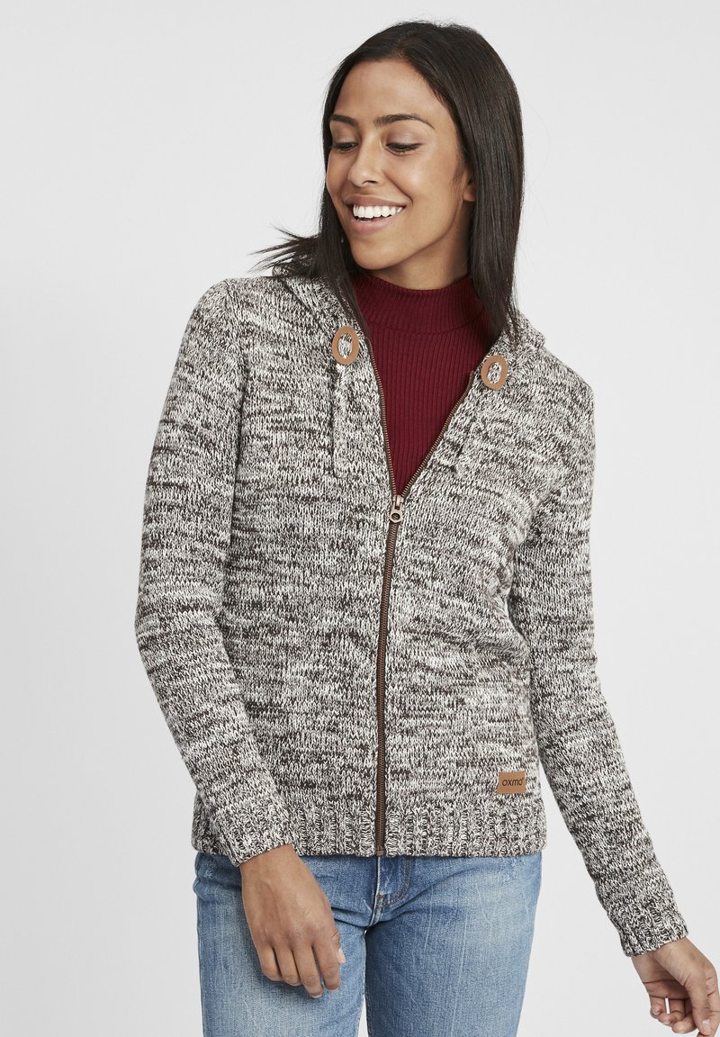 Oxmo OXPHILADELPHIA - Chaqueta de punto - coffee bea