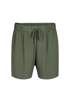 Zizzi MIT TASCHEN UND ELASTISCHEM BUND - Shorts - thyme