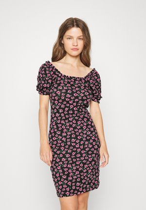 PCMARIBEL DRESS - Vestido de dia - black/pink