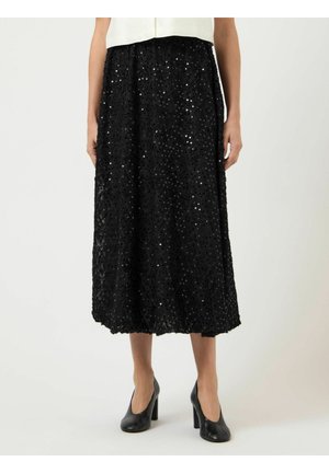 MIDI - A-lijn rok - black