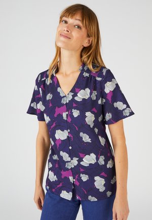 Damart À SMOCKS - Chemisier - Blue foliage
