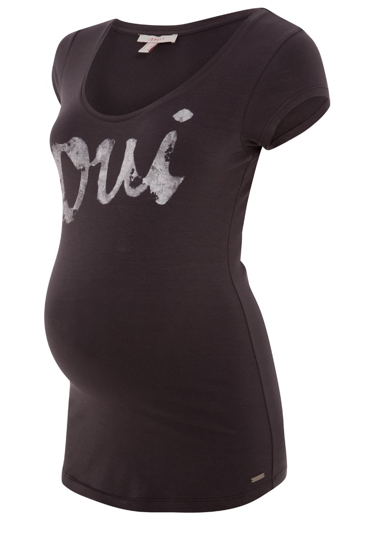 Esprit Maternity T-shirt print donkerbruin