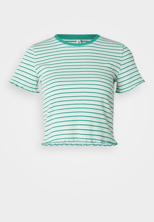 ONLY Petite ONLMETTI BOX - Tričko s potlačou - deep mint/blues