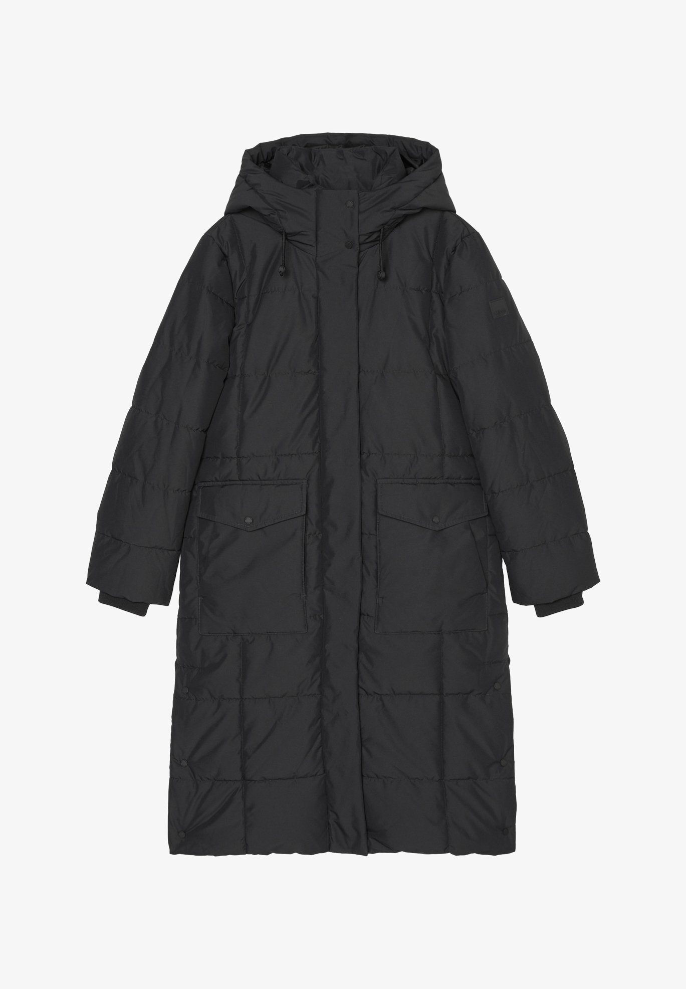 Welt Pockets Marco Polo Schwarzer Daunenmantel Mantel Slow Down