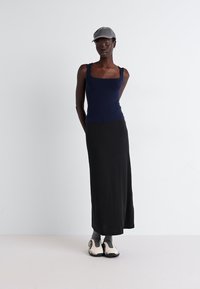 Weekday ANTONIA SQUARE NECK - Top - dark blue