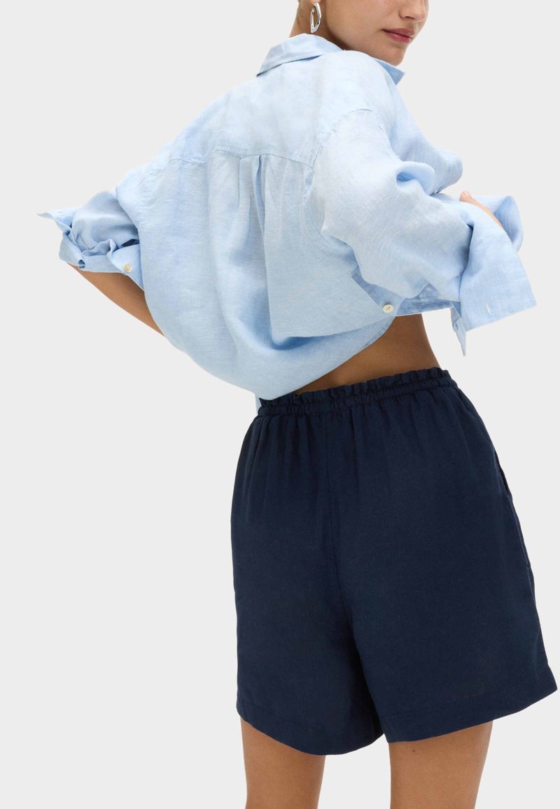 Short fluide à pont vert émeraude femme | Morgan
