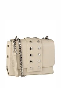 DrachenLeder Umhängetasche - beige weiß