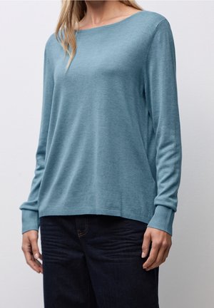 Pullover - mottled light blue