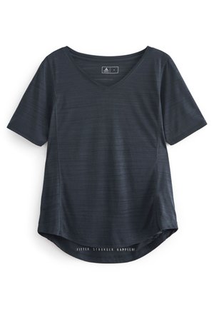 Next SHORT SLEEVE V-NECK - T-Shirt basic - navy