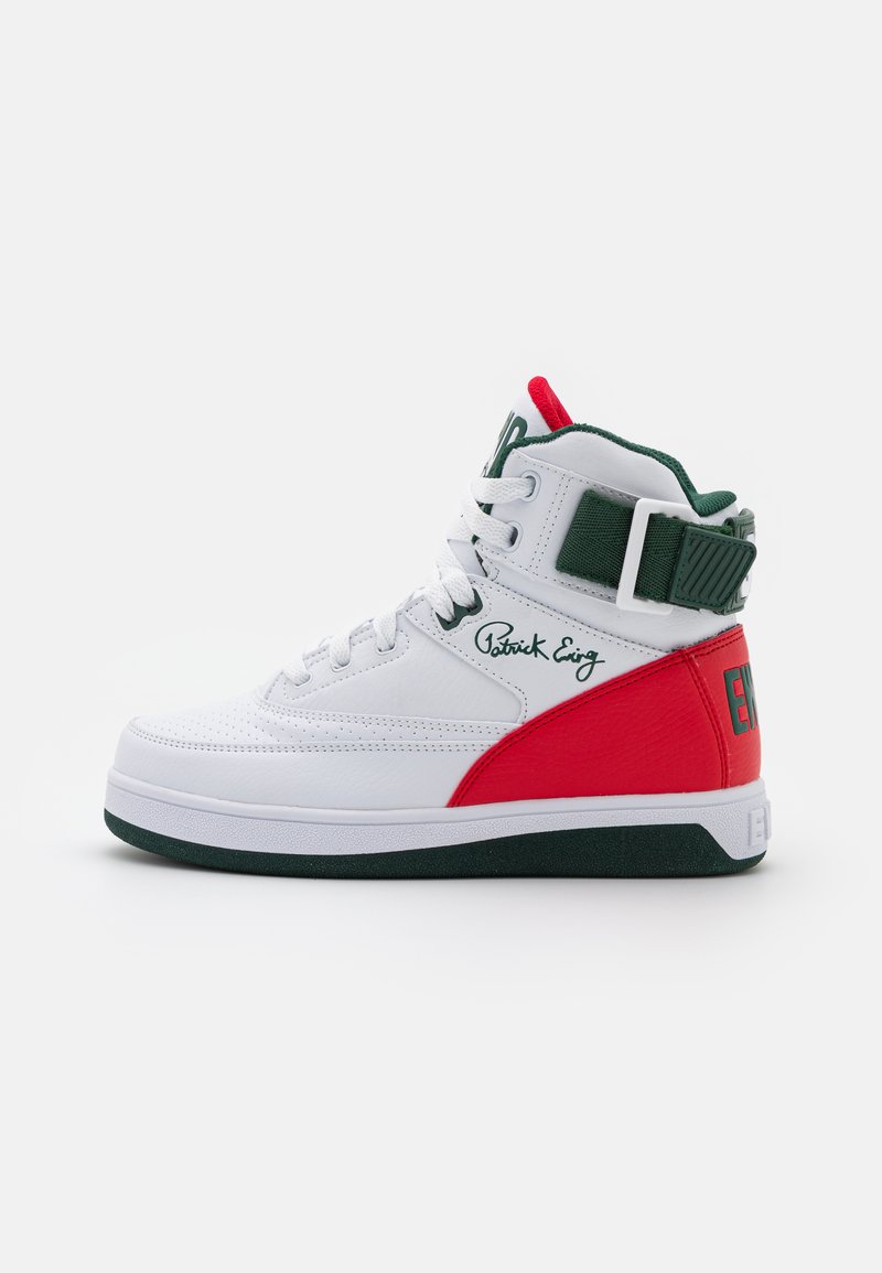 Patrick Ewing EWING 33 HI W PU - Sapatilhas de cano alto - white/sycamore/chinese red