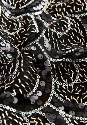 Next REGULAR FIT - SQUARE NECK LONG SLEEVE SEQUIN - Camicetta - black deco