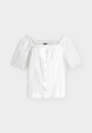GAP, LACE FEMME SQUARENECK - Μπλούζα - new off white