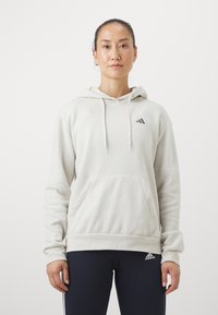 adidas Sportswear ESSENTIALS SMALL LOGO FEEL COZY HOODIE - Sweatshirt com capuz - alumina