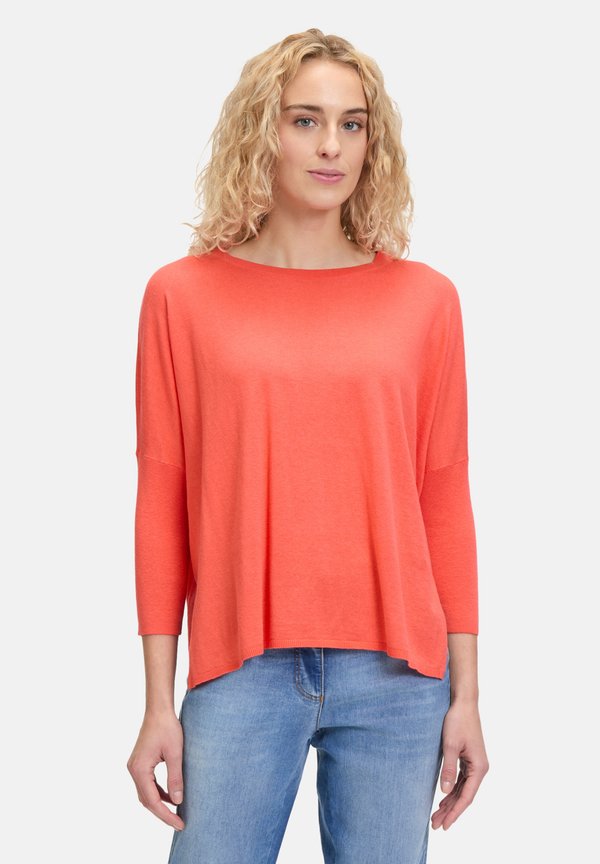 MIT 3/4 ARM - Strickpullover - hot coral