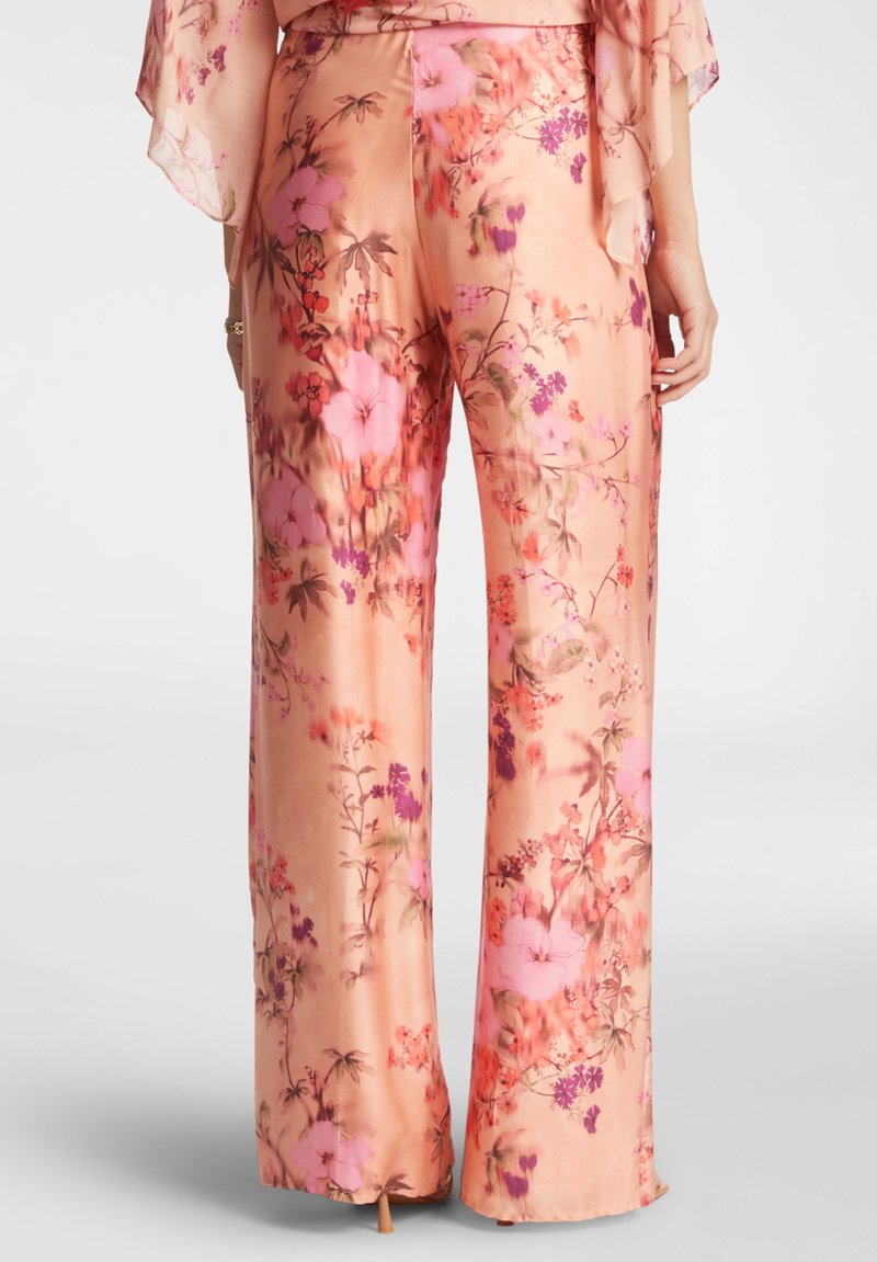Elena Mirò ELEGANTI STAMPATI Pantaloni rosa cipria/color carne