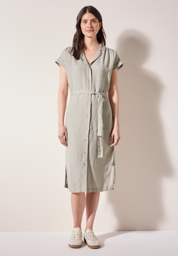 KNIELANGES  - Blusenkleid - beige