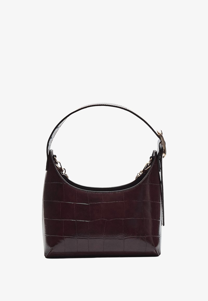 Stradivarius MOCK CROC SHOULDER WITH BUCKLE DETAIL Sac à main