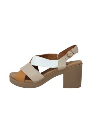 Sandali con plateau - beige