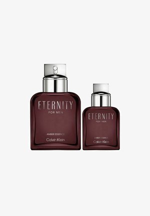 CK Calvin Klein, GIFTSET CALVIN KLEIN ETERNITY FOR MEN AMBER ESSENCE EDP 100ML + EDP 30ML - Fragrance Set - black