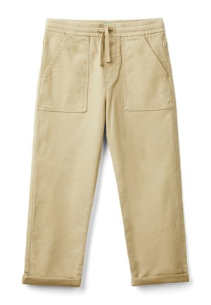 JOGGERS WITH DRAWSTRING - Pantalones deportivos - beige