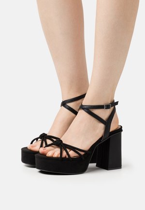 SINDY - Sandalen met plateauzool - black