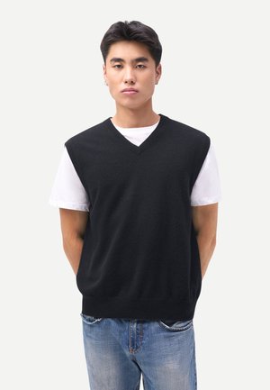 TIMELESS V-NECK  - Strickpullover - black