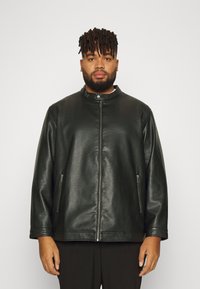 Jack & Jones - JJEROCKY - Műbőr dzseki - black Miniatűr kép 1